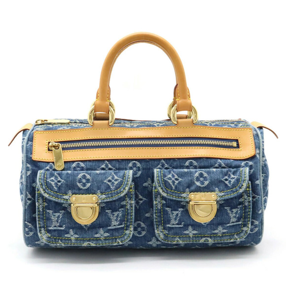 Louis Vuitton Handbags - LOUIS VUITTON Monogram Denim Neo Speedy Handbag Boston Bag Blue